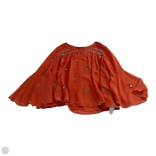 Top Long Sleeve Basic By Desigual In Orange, Size: M
