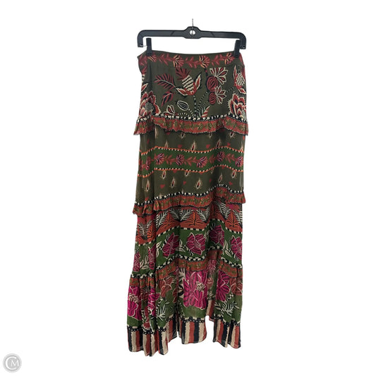 Dress Designer By Farm Rio In Brown & Green, Size: M