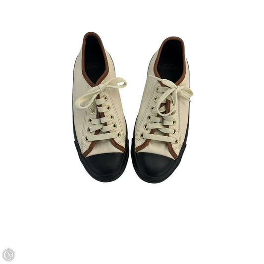 Shoes Designer By Coach In Cream, Size: 6