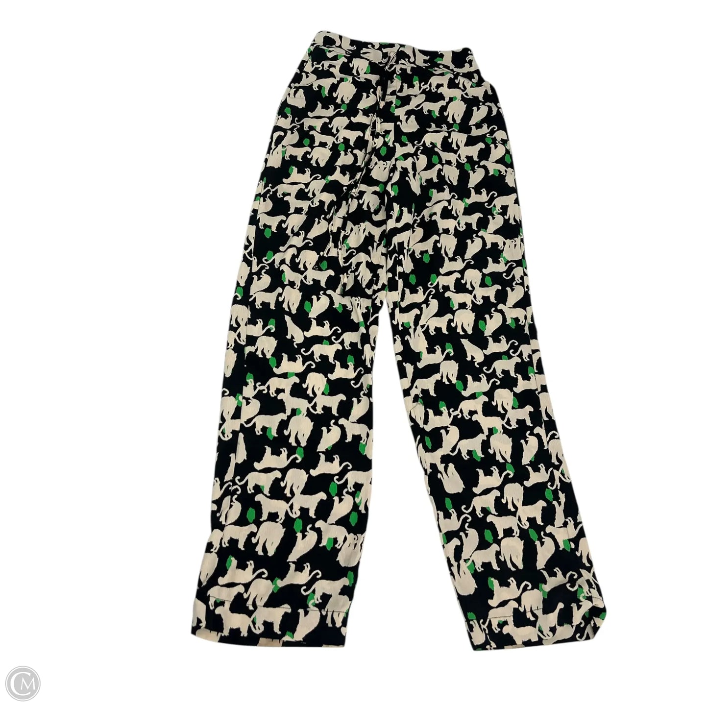 Pants Wide Leg By Clothes Mentor In Black & Cream, Size: Xs