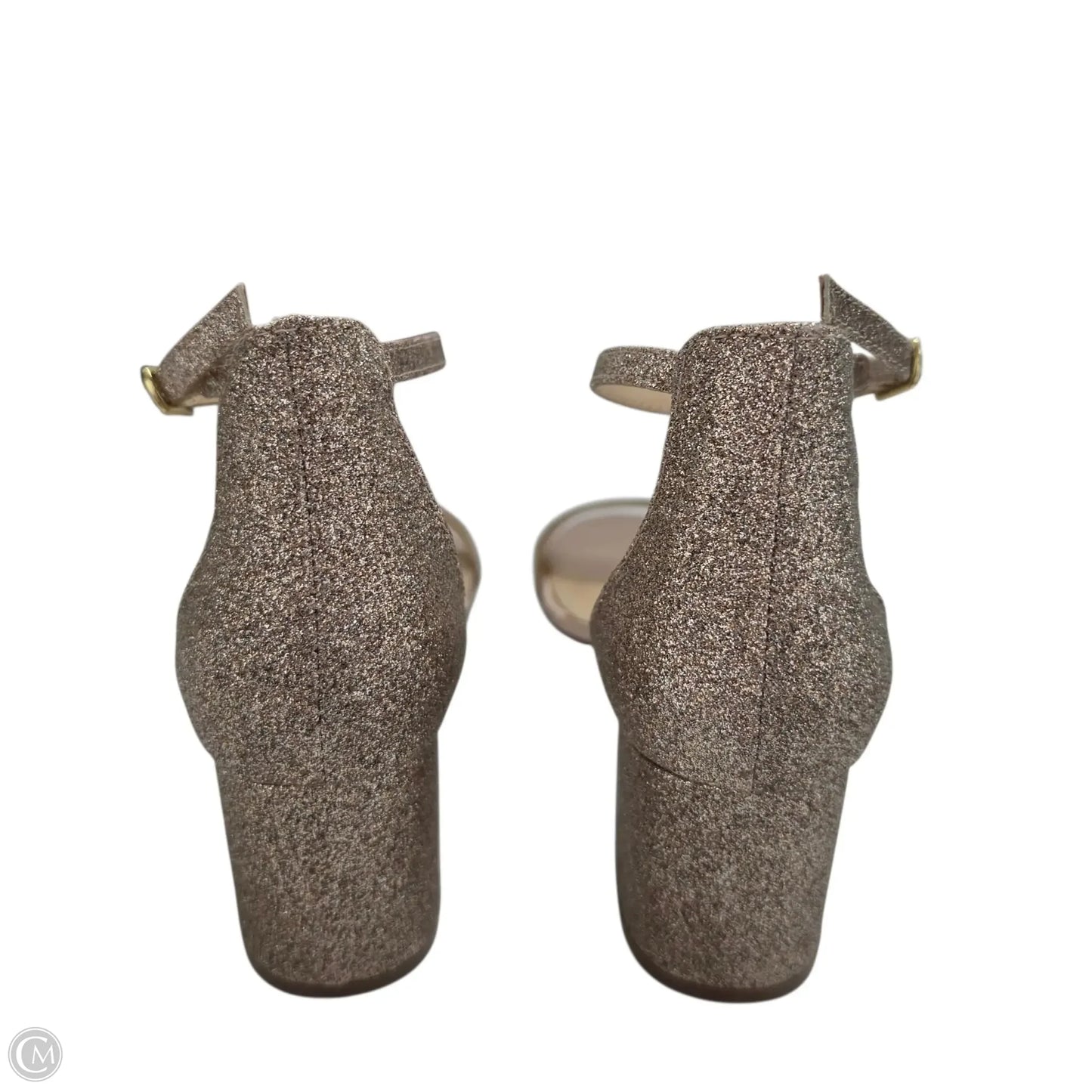 Shoes Heels Block By Betsey Johnson In Gold, Size: 9