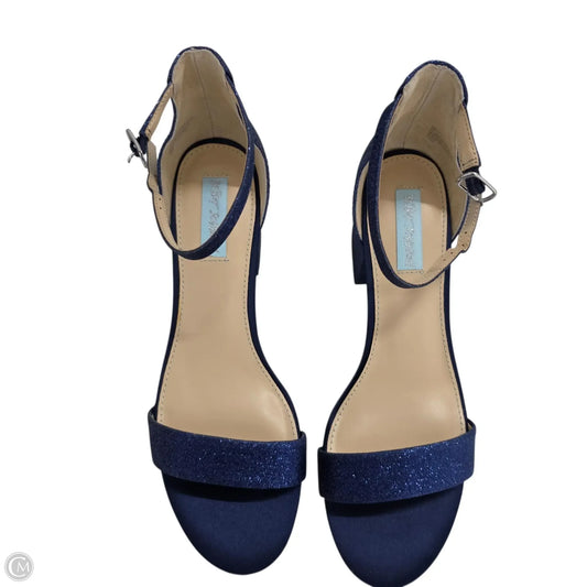 Shoes Heels Block By Betsey Johnson In Blue, Size: 9