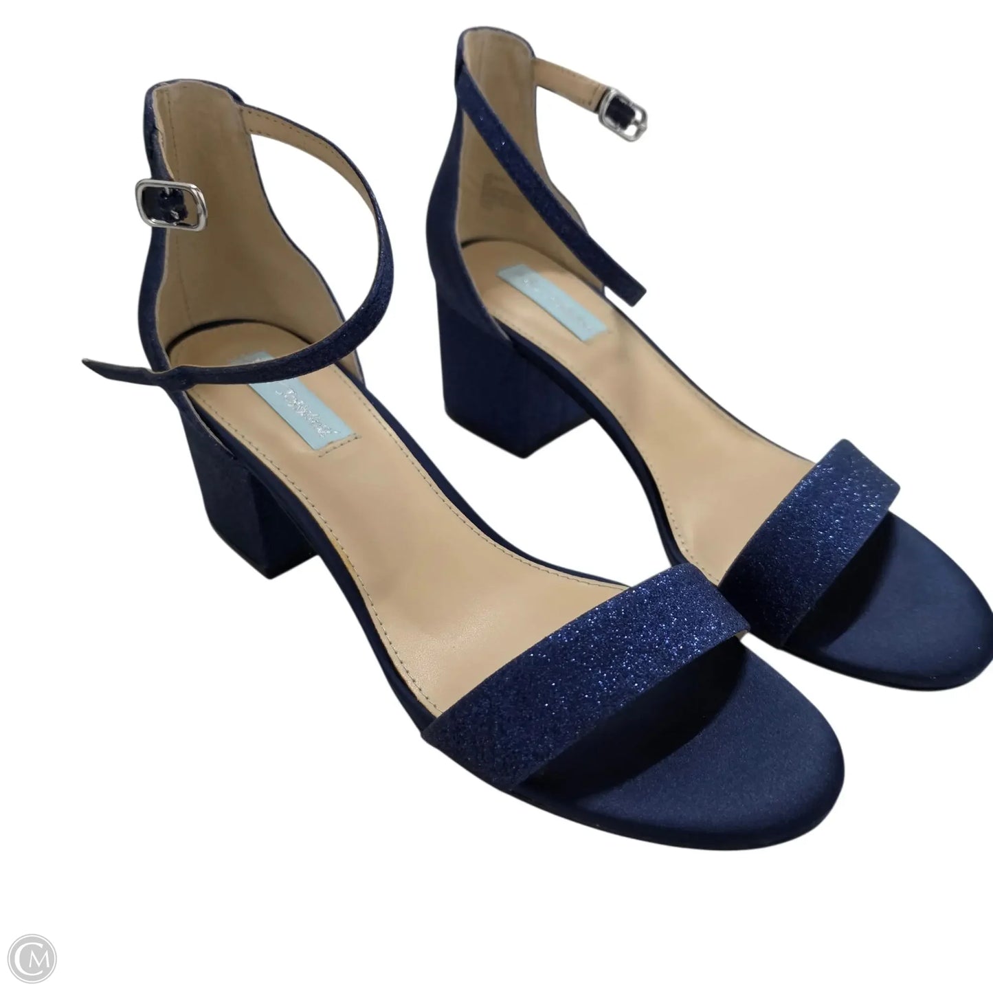 Shoes Heels Block By Betsey Johnson In Blue, Size: 9