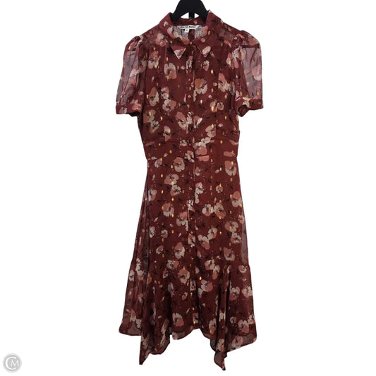 Dress Casual Midi By Walter Baker In Floral Print, Size: S