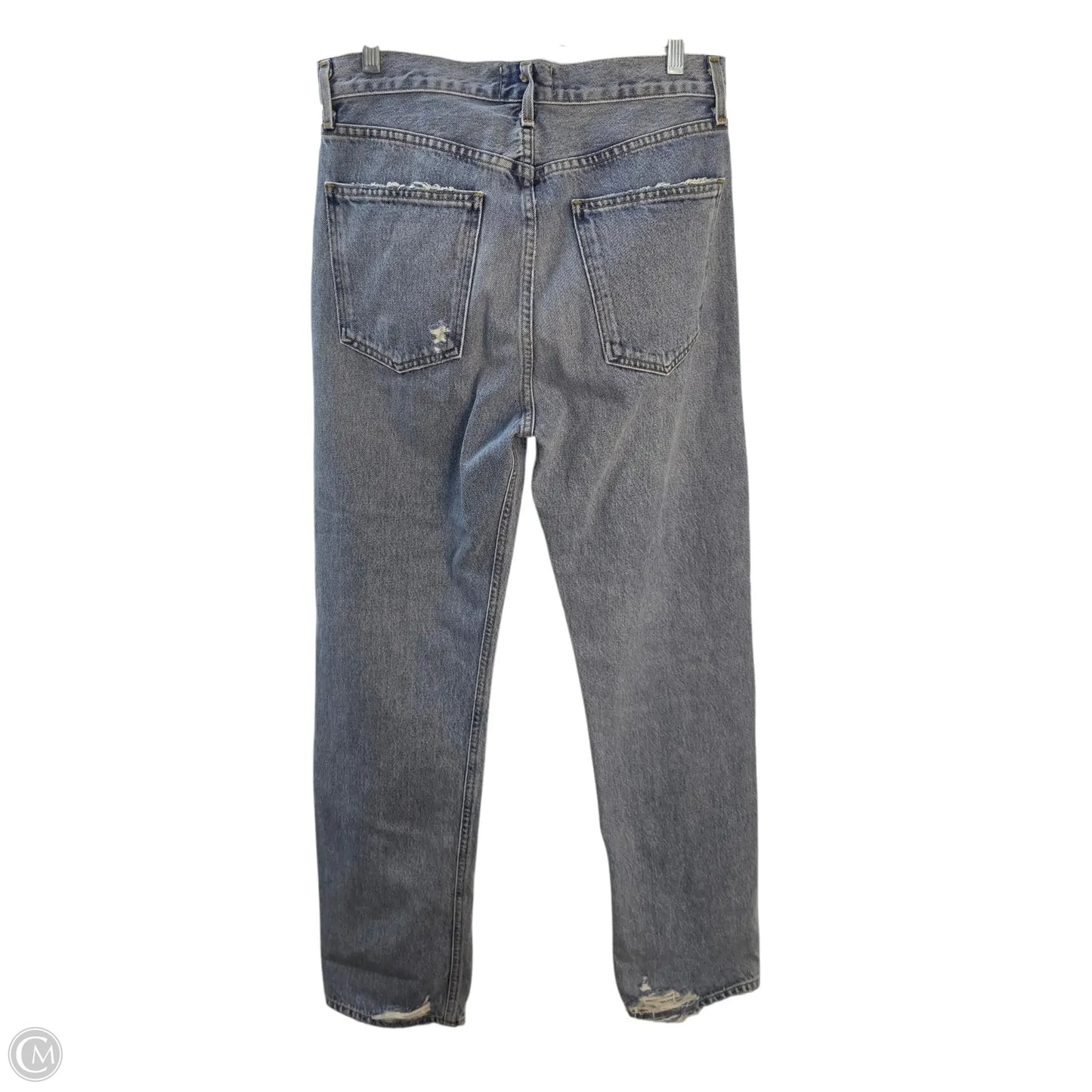Jeans Straight By Agolde In Blue Denim, Size: 6