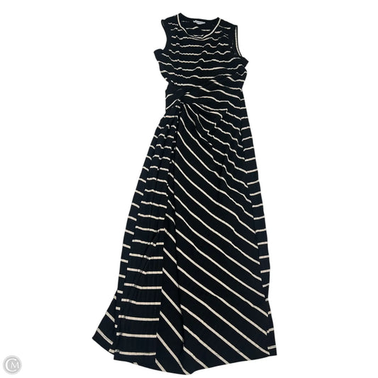 Dress Casual Maxi By Evereve In Black & Cream, Size: Xs