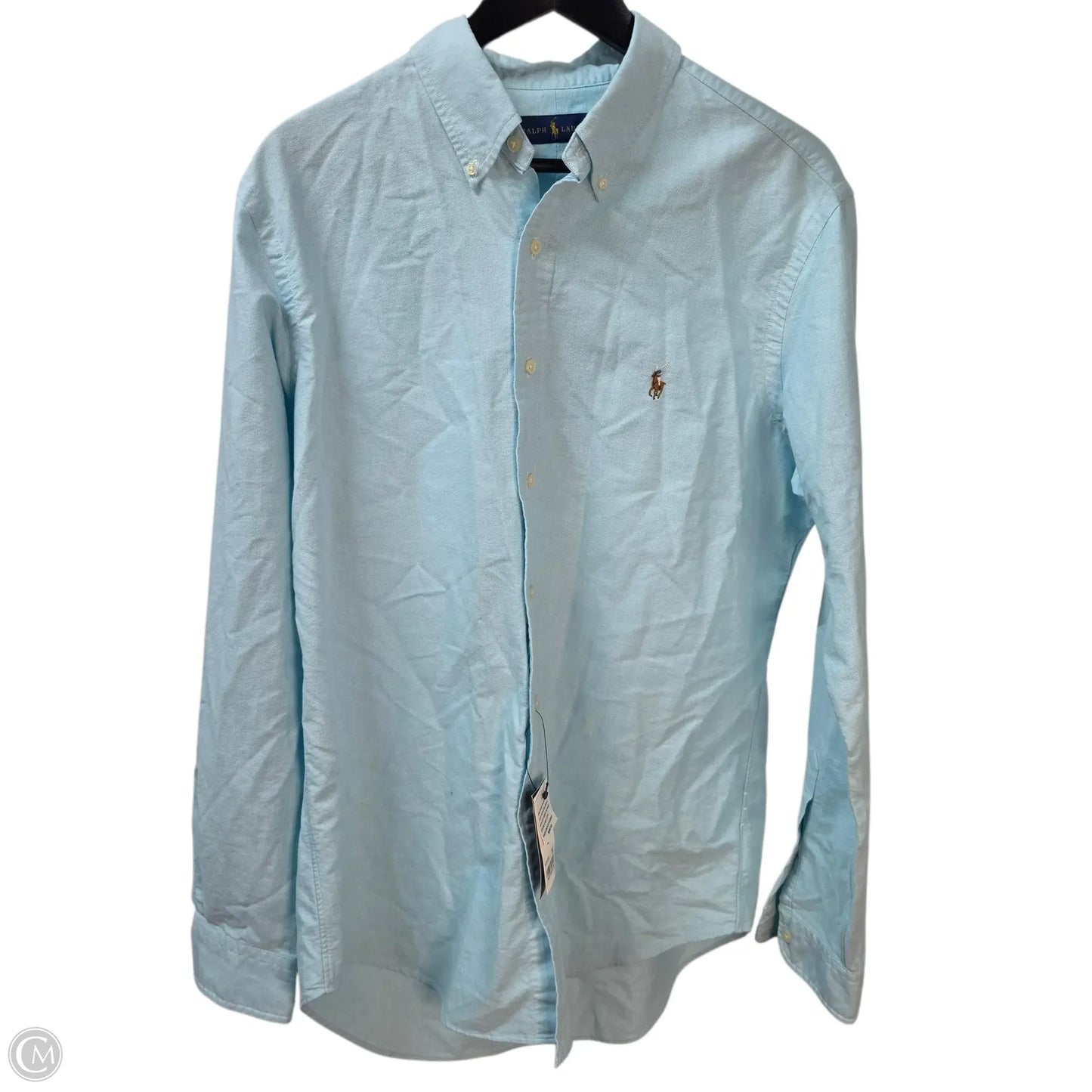 Top Long Sleeve By Ralph Lauren In Blue, Size: L