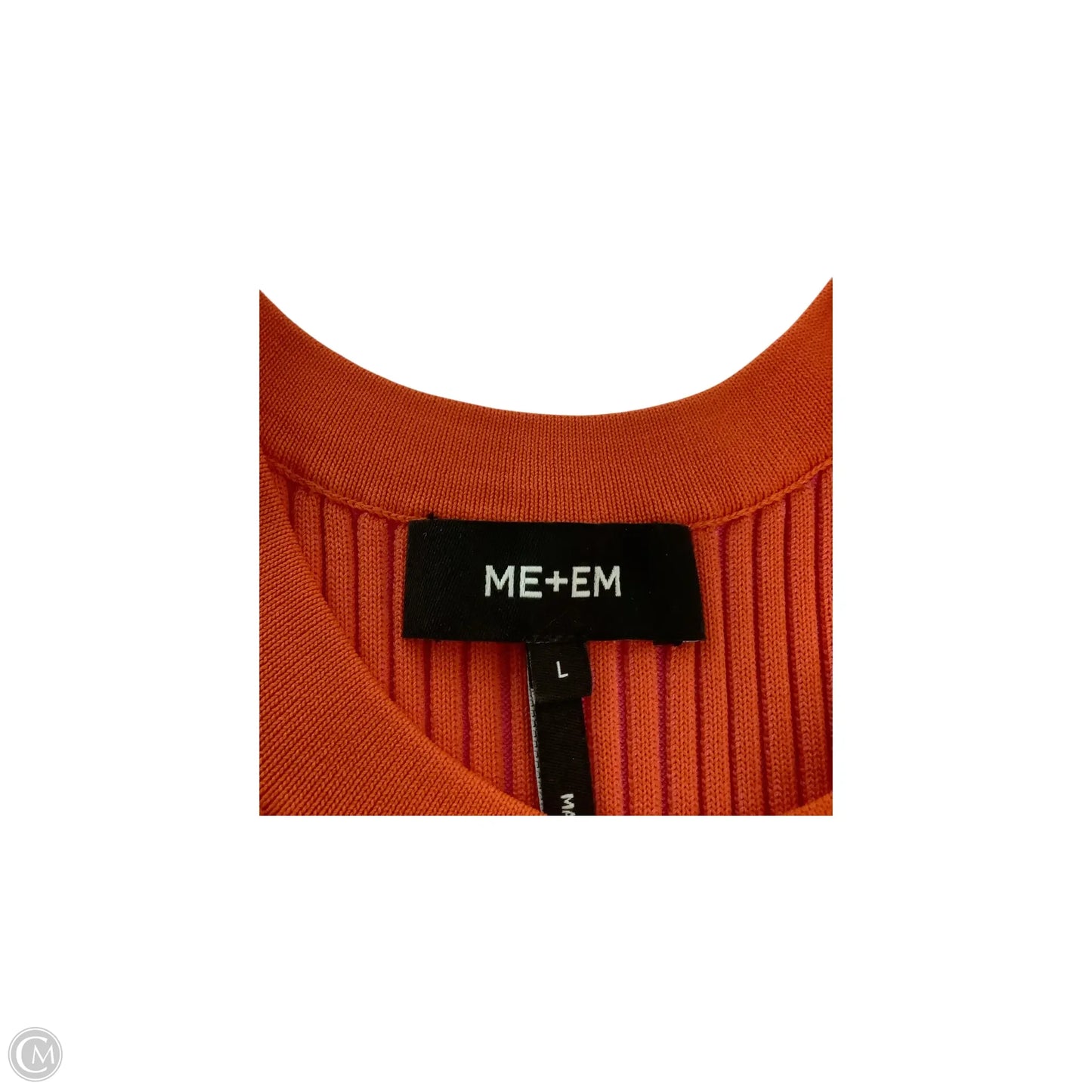 Dress Party Long By Clothes Mentor In Orange & Pink, Size: L
