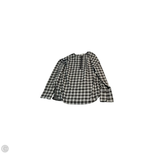 Top Long Sleeve By Cma In Plaid Pattern, Size: L