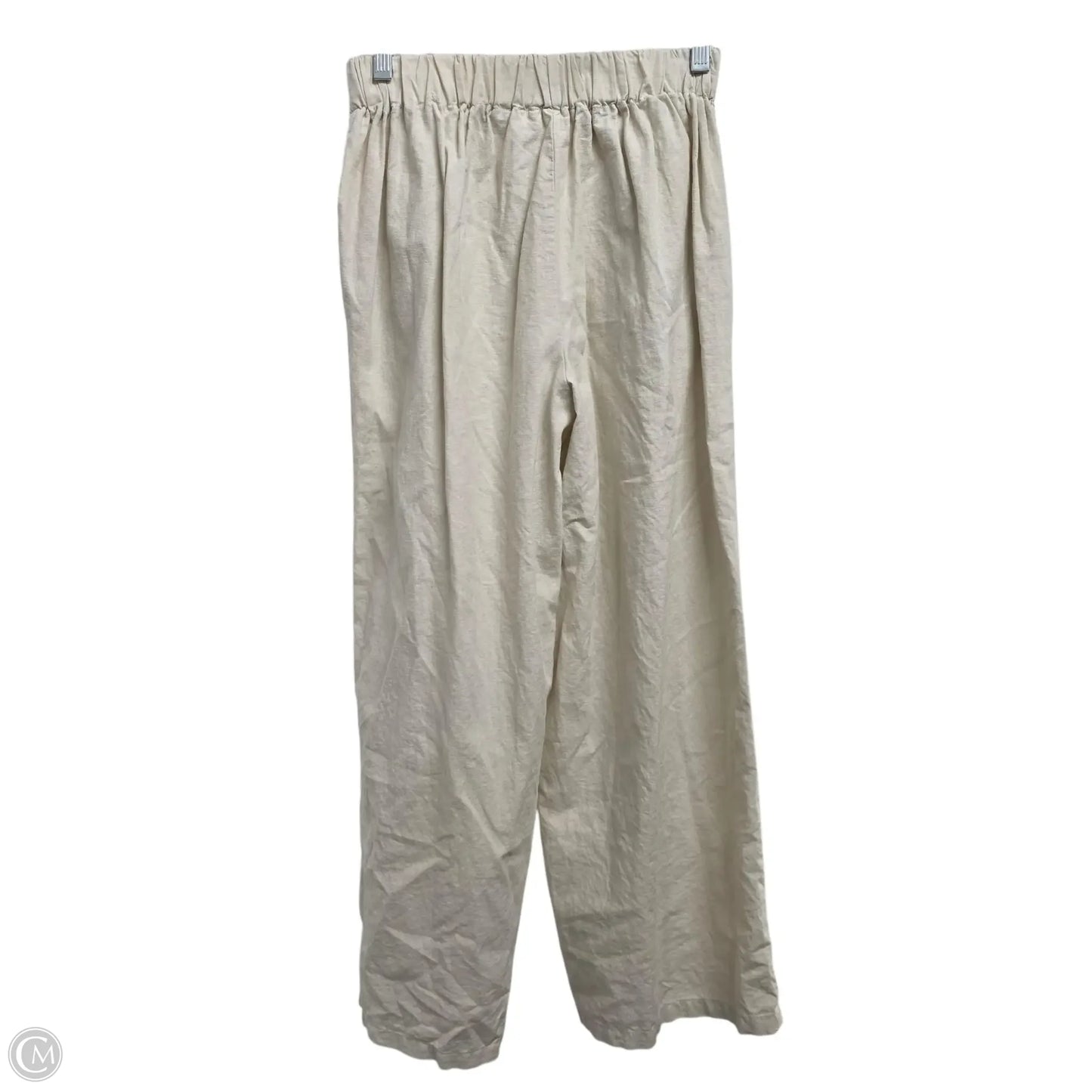 Pants Linen By Happily Grey In Cream, Size: S
