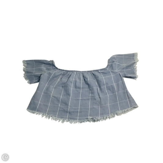 Top Short Sleeve By Show Me Your Mumu In Blue & White, Size: M