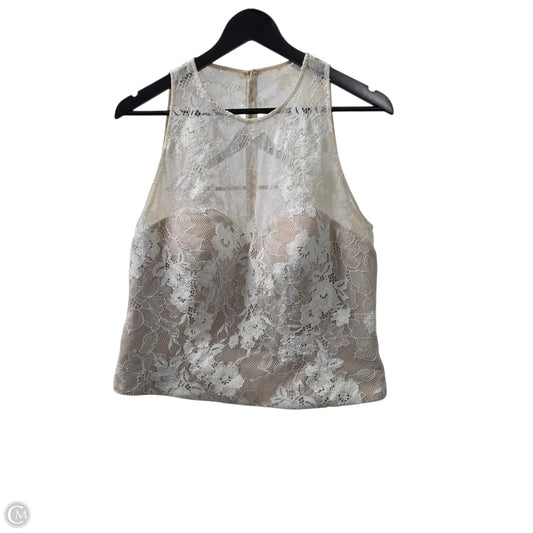 Top Sleeveless By Clothes Mentor In White, Size: 16