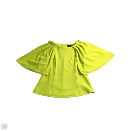 Top Short Sleeve By Gracia In Yellow, Size: S