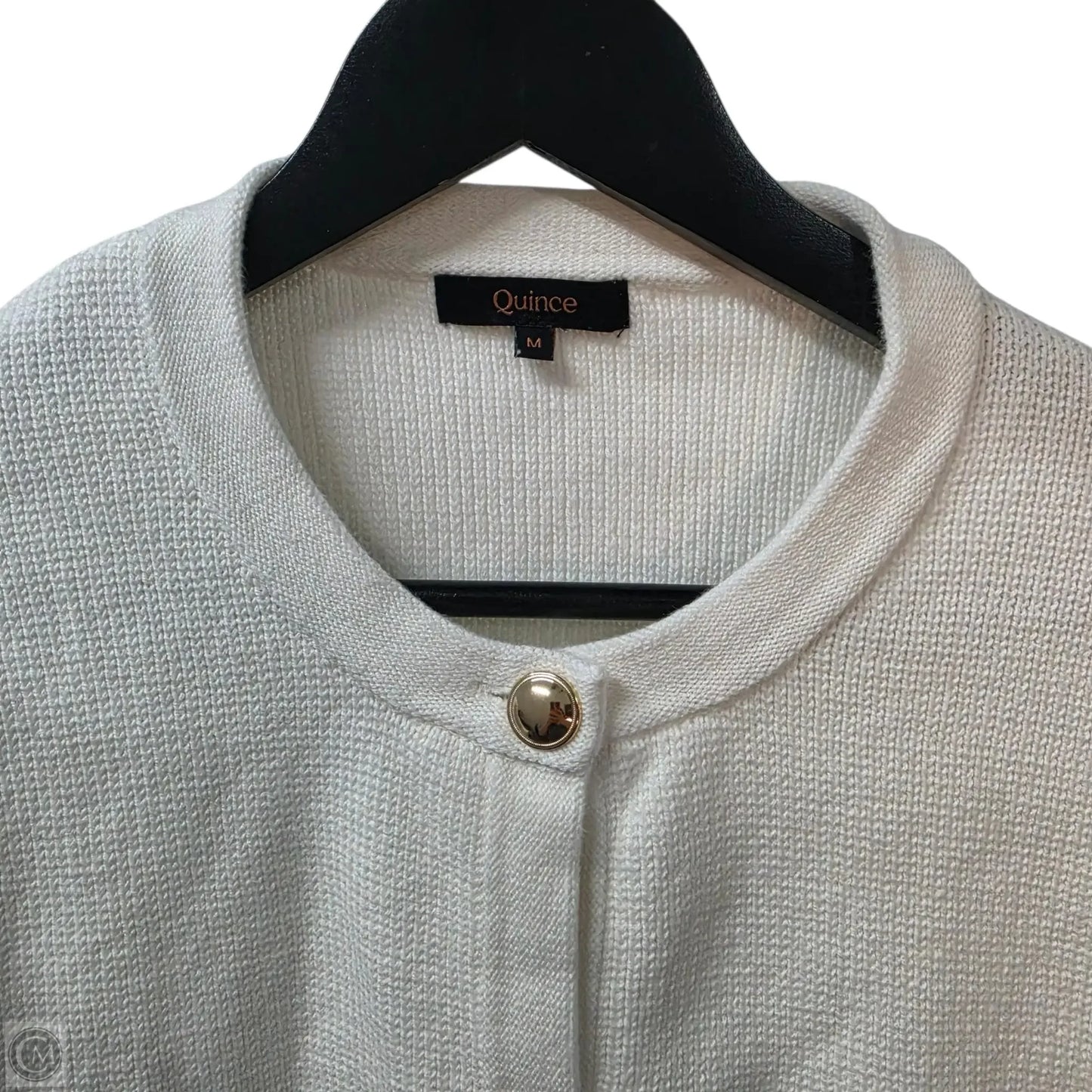Cardigan By Quince In White, Size: M