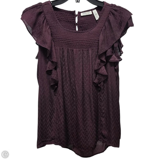 Top Sleeveless Basic By Anthropologie In Purple, Size: 4