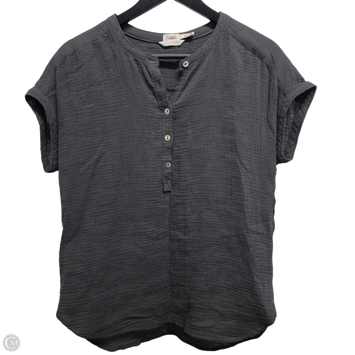 Top Short Sleeve Basic By Faherty In Grey, Size: Xs