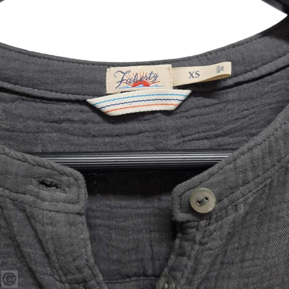Top Short Sleeve Basic By Faherty In Grey, Size: Xs