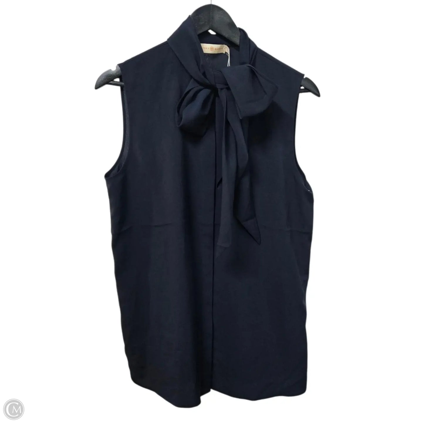 Top Sleeveless Designer By Tory Burch In Navy, Size: 10