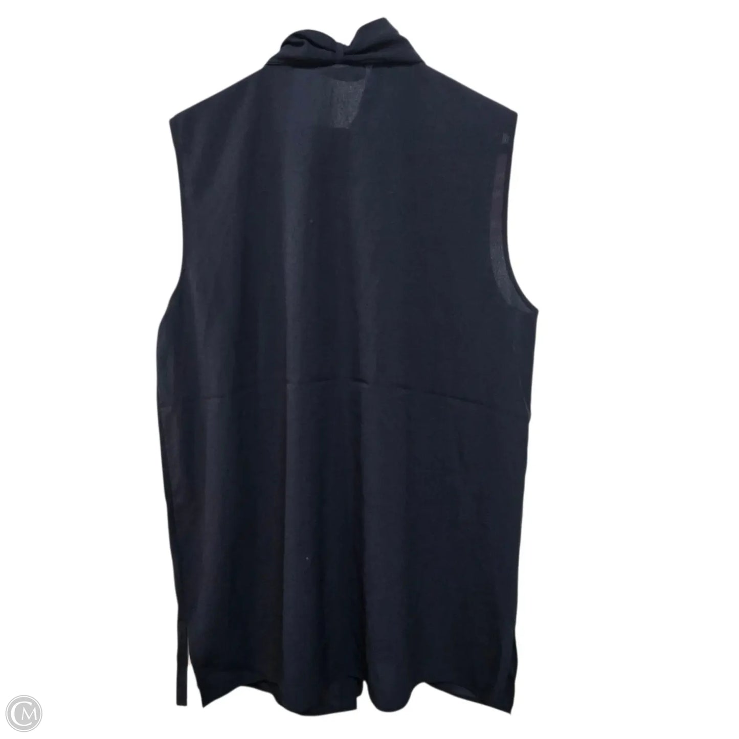 Top Sleeveless Designer By Tory Burch In Navy, Size: 10