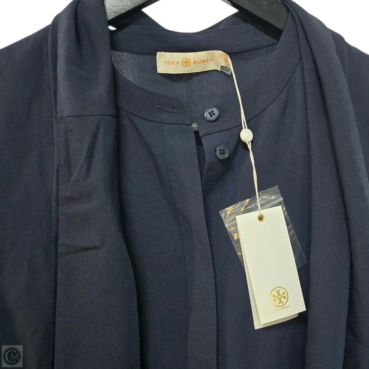 Top Sleeveless Designer By Tory Burch In Navy, Size: 10