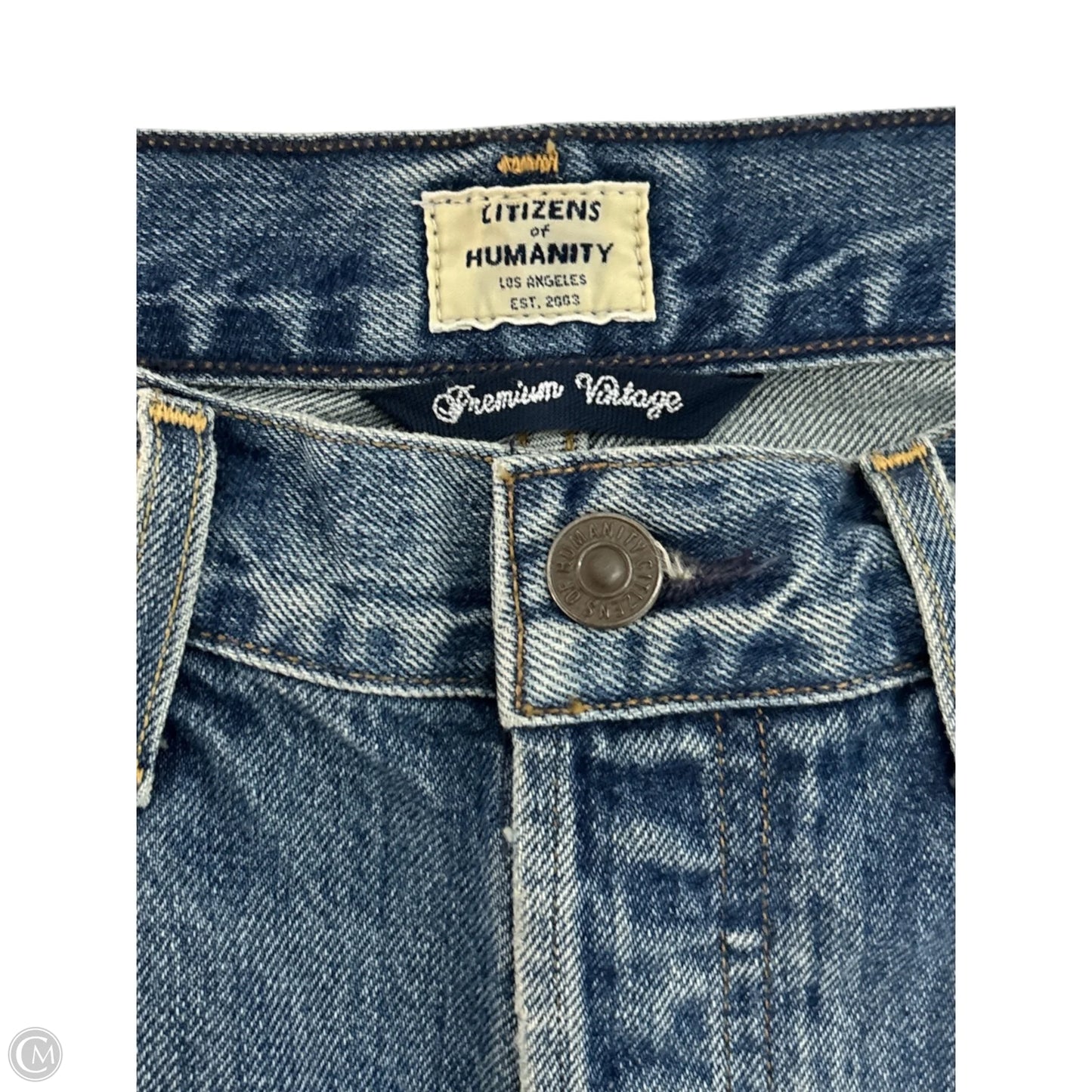 Jeans Straight By Citizens Of Humanity In Blue Denim, Size: 8