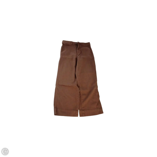 Jeans Wide Leg By Quince In Brown, Size: 10