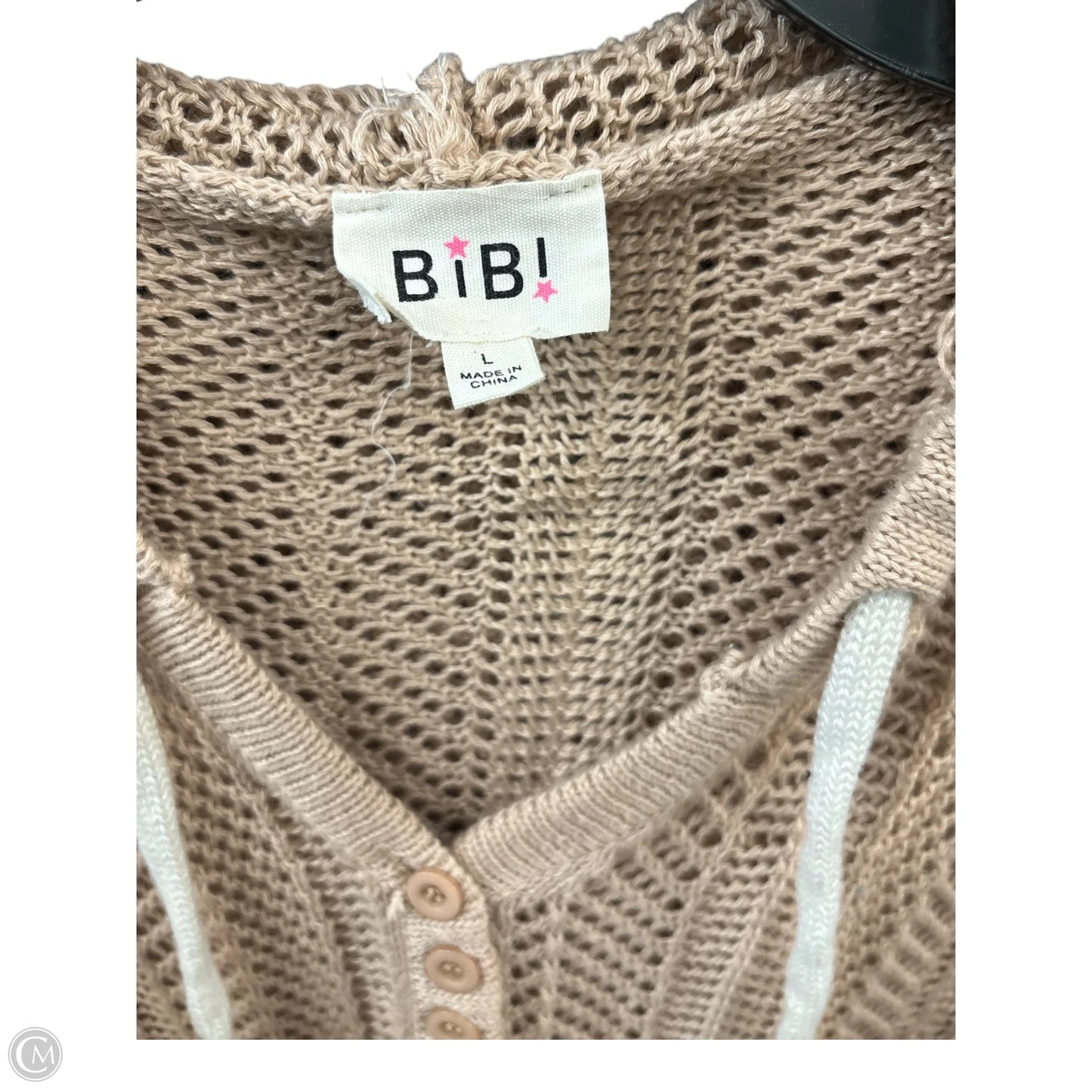 Sweater By Bibi In Tan, Size: L