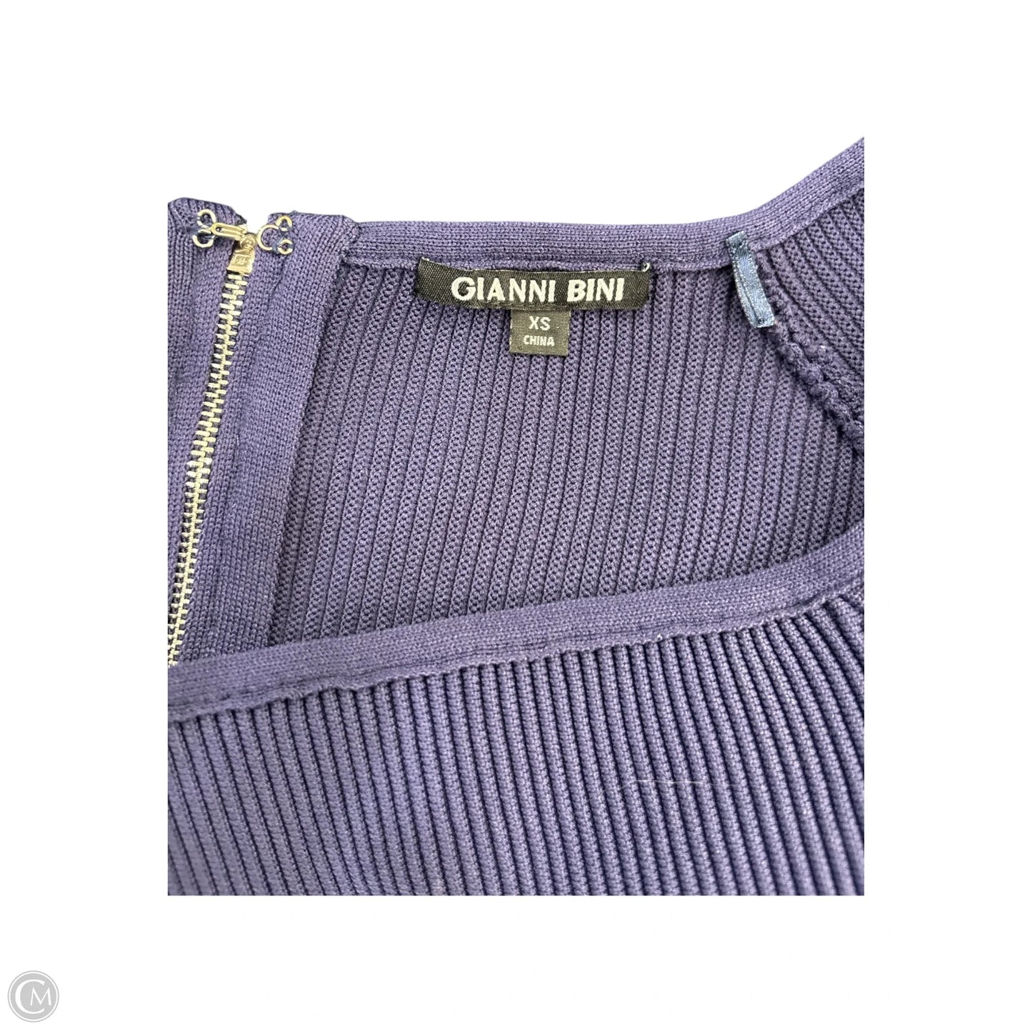 Top Long Sleeve By Gianni Bini In Navy, Size: Xs