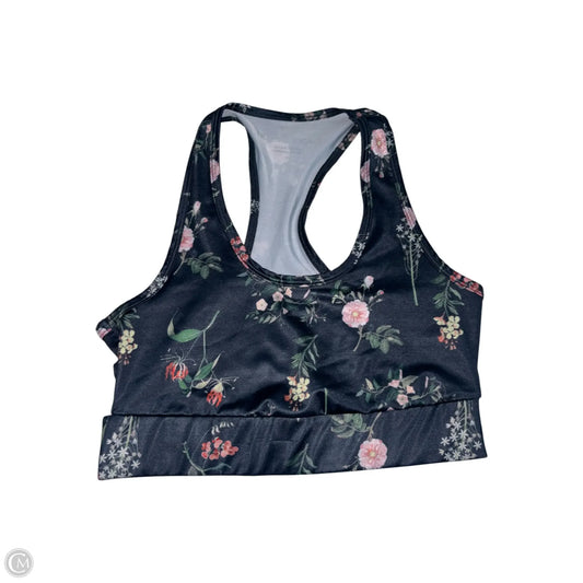 Athletic Bra By Beyond Yoga In Floral Print, Size: M