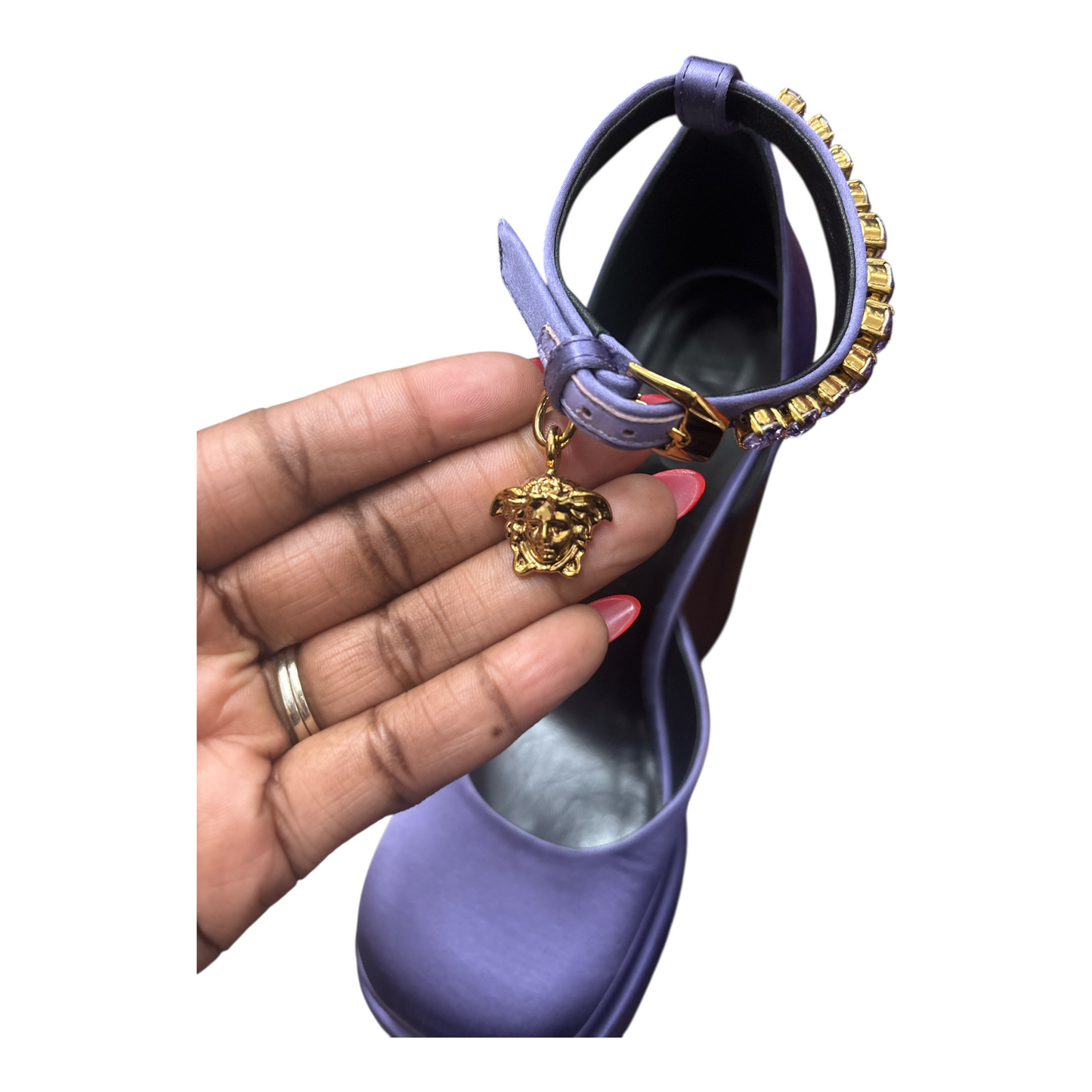 Shoes Luxury Designer By Versace In Purple