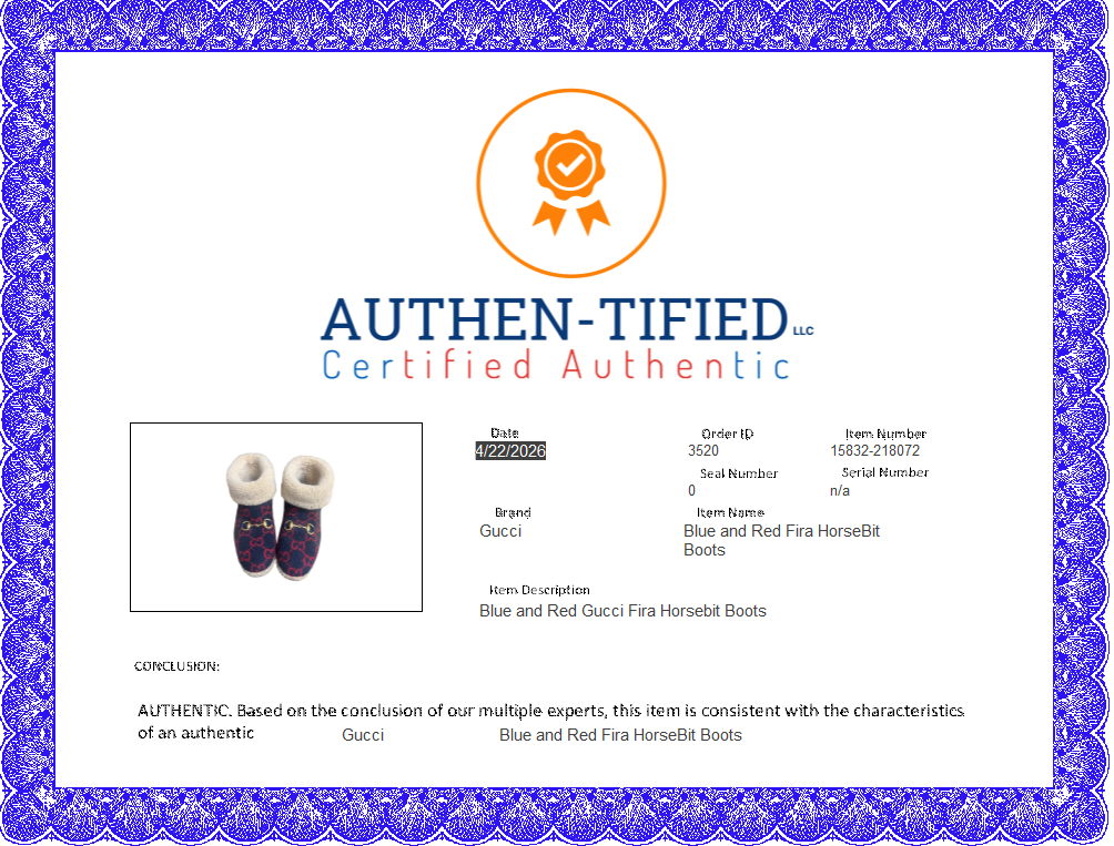 Boots Luxury Designer By Gucci In Blue & Red