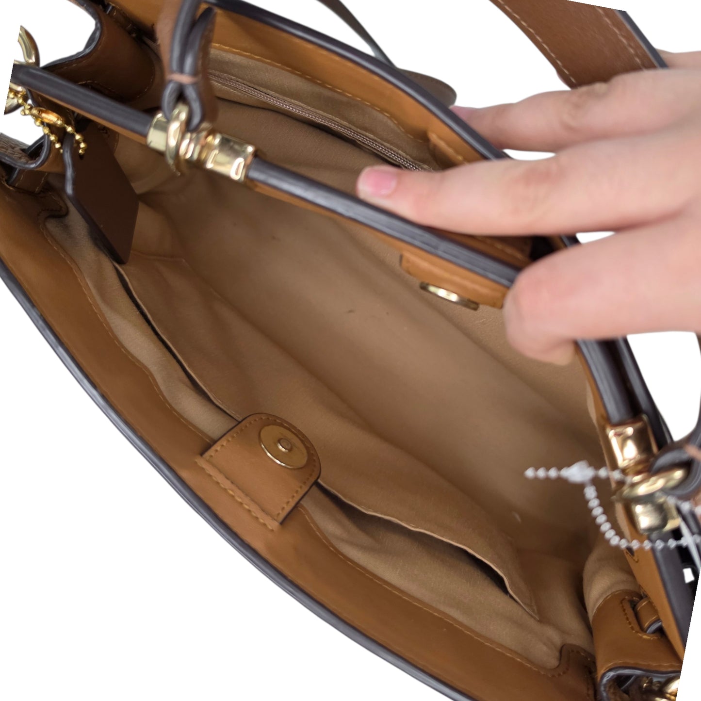 Handbag Designer By Coach, Size: Large