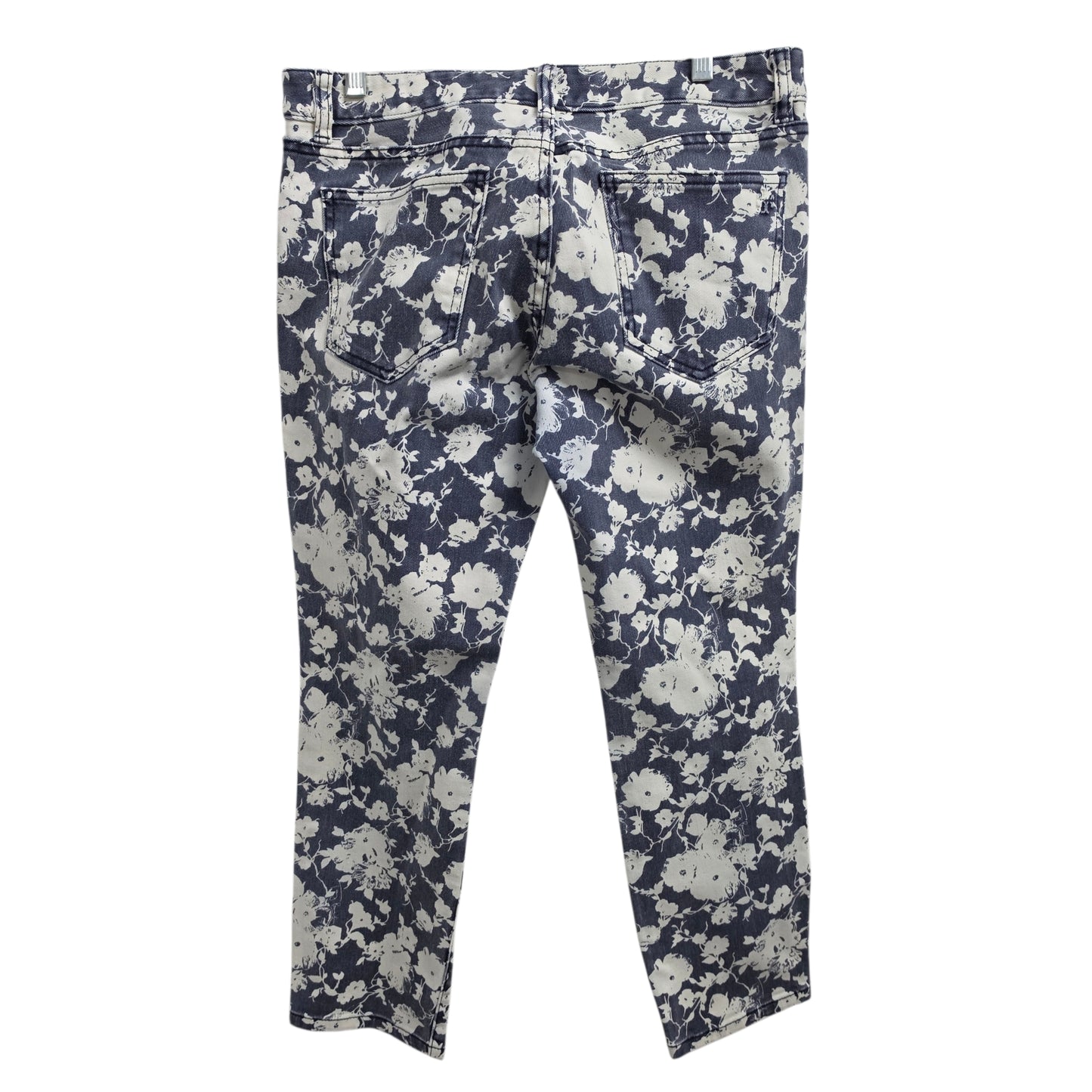 Jeans Designer By Tory Burch In Blue & White, Size: 10