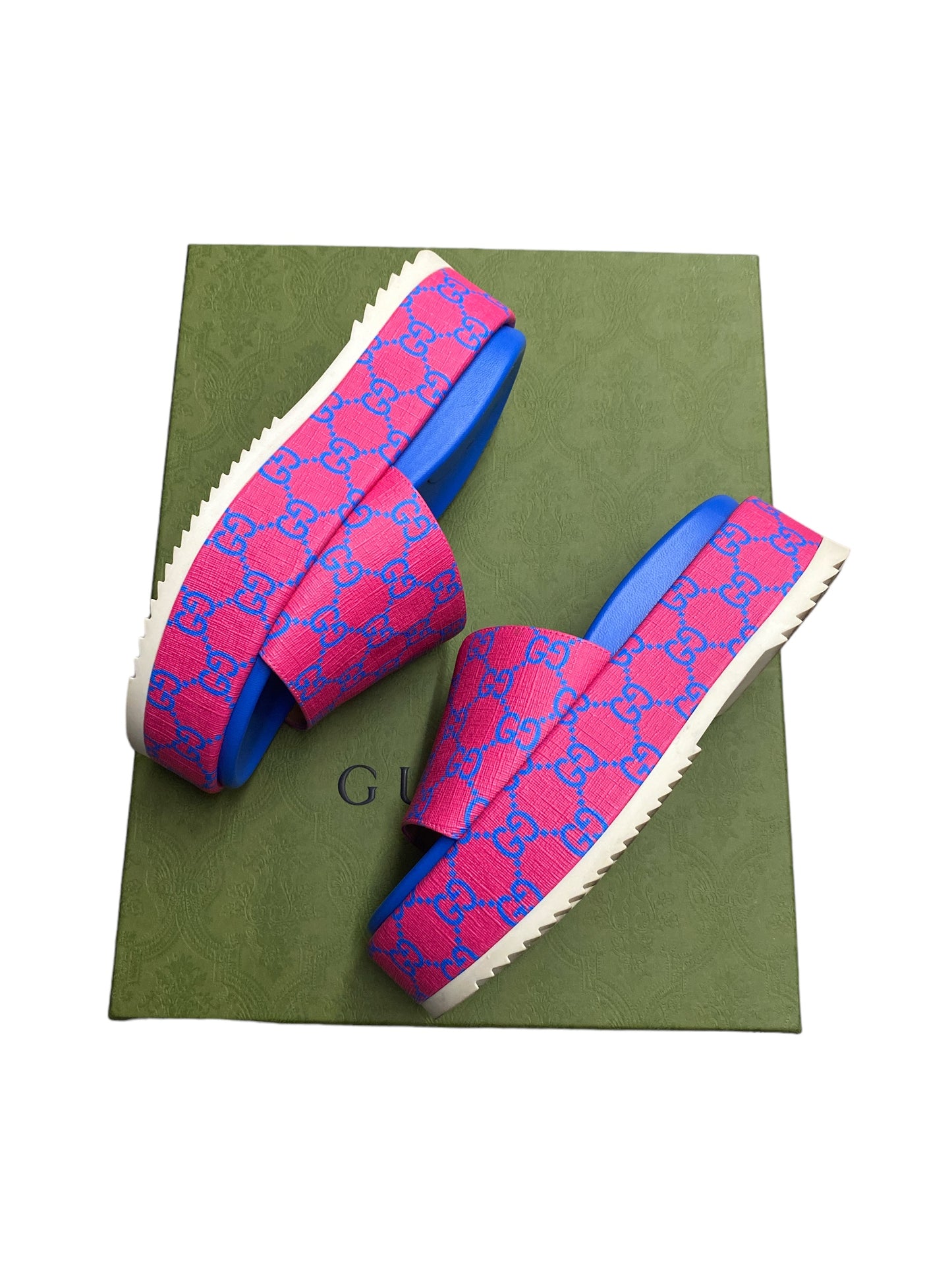 Sandals Luxury Designer By Gucci Size:34.5